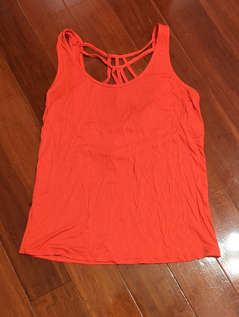 Rue21 Orange Strappy Back Tank Top